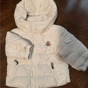 Moncler White Puffer Jacket